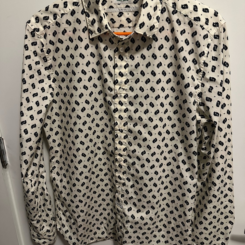 Kenzo IKAT Printed Pattern Sport Shirt - Slim Fit